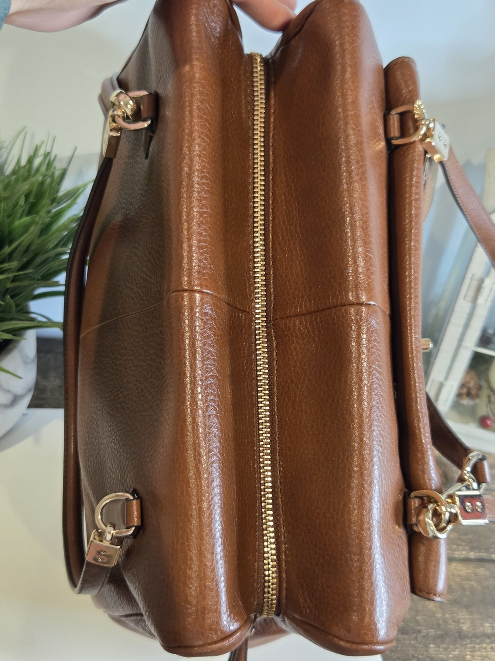 Coach Madison Madeline Leather Satchel With Gold Tone Hardware - Picture 8 of 16